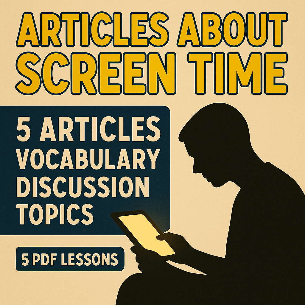 Screens & Society: 5 Ready-to-Use Conversation Lessons for Online English Tutors
