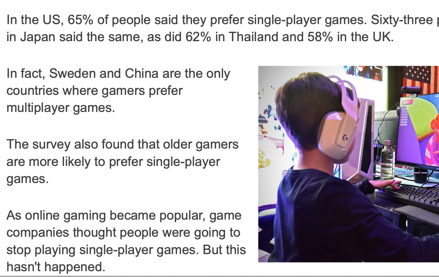 Article | Single-Player vs. Multi-Player Video Games - Image 2