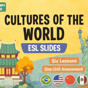 Ready to teach ESL Unit Slides - For Young English Learners
