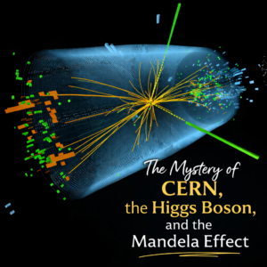 Visualization of particle collision tracks inside the Large Hadron Collider at CERN, showing colorful lines and energy patterns from a high-speed physics experiment.
